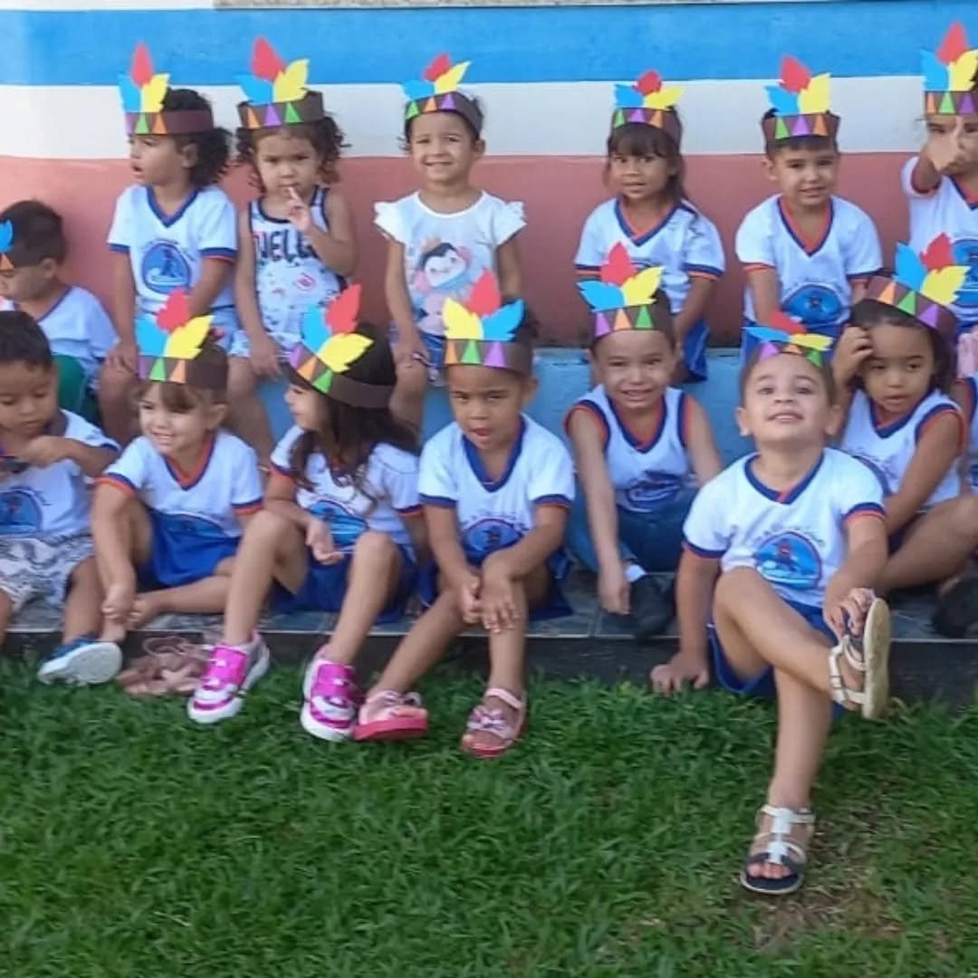 Turma do CEI Castorzinho reunida em atividade cultural